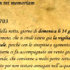 CIRCA LE DUE ORE DELLA NOTTE, GIORNO DI DOMENICA LI 14 GENNAIO 1703, FU’ COSI’ TERRIBILE TERREMOTO
