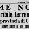 15 OTTOBRE 1911: IL TERREMOTO ETNEO, LA SCOMPARSA DI UN INSEDIAMENTO RURALE