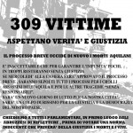 NO al processo breve. Mercoledì dalle 15 sit-in a Montecitorio per le vittime del sisma