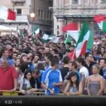 VIDEO: SPAGNA-ITALIA DAL CENTRO DELL’AQUILA, GLI UMORI PRIMA E DOPO LA PARTITA