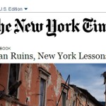 MACERIE AQUILANE, LEZIONI NEWYORKESI: L’ARTICOLO DEL N.Y.TIMES TRADOTTO