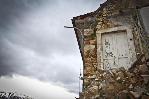 Onna, uno dei paesi piu' colpiti del terremoto del 6 aprile 2009