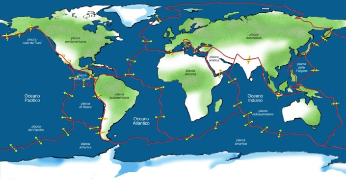 Le placche tettoniche e i loro movimenti